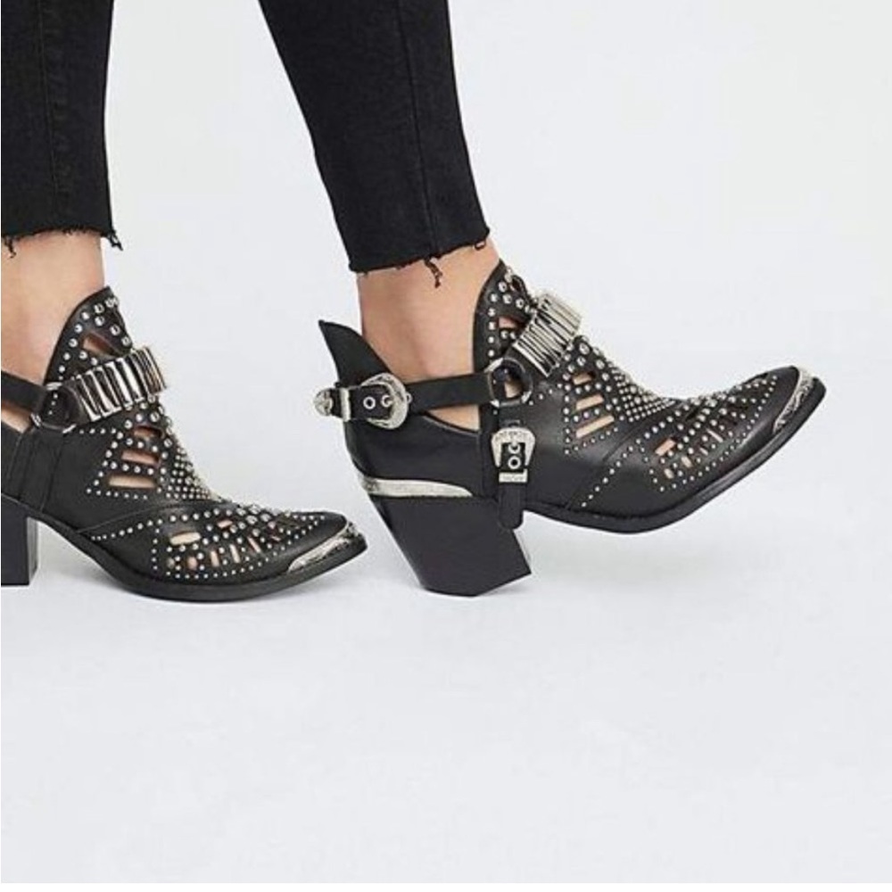 Jeffrey Campbell Velvet Booties